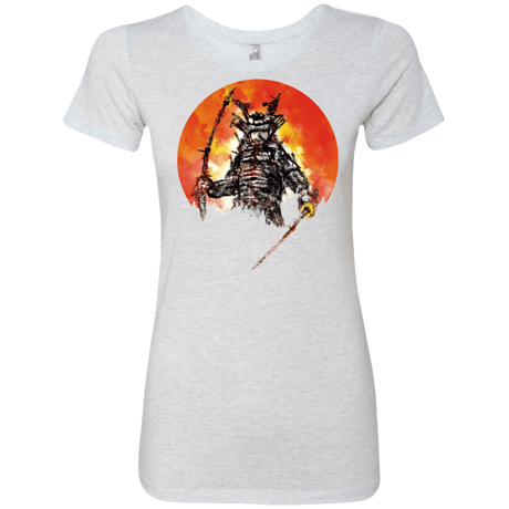 T-Shirts Heather White / S Samurai Bot Women's Triblend T-Shirt