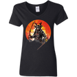 T-Shirts Black / S Samurai Bot Women's V-Neck T-Shirt