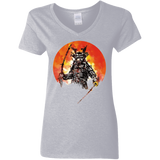 T-Shirts Sport Grey / S Samurai Bot Women's V-Neck T-Shirt