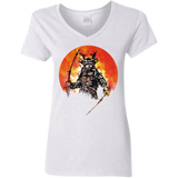 T-Shirts White / S Samurai Bot Women's V-Neck T-Shirt