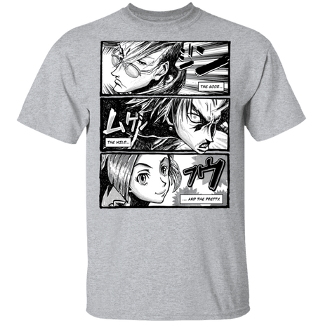 T-Shirts Sport Grey / S Samurai Champloo Manga T-Shirt