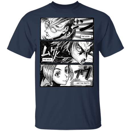 T-Shirts Navy / YXS Samurai Champloo Manga Youth T-Shirt