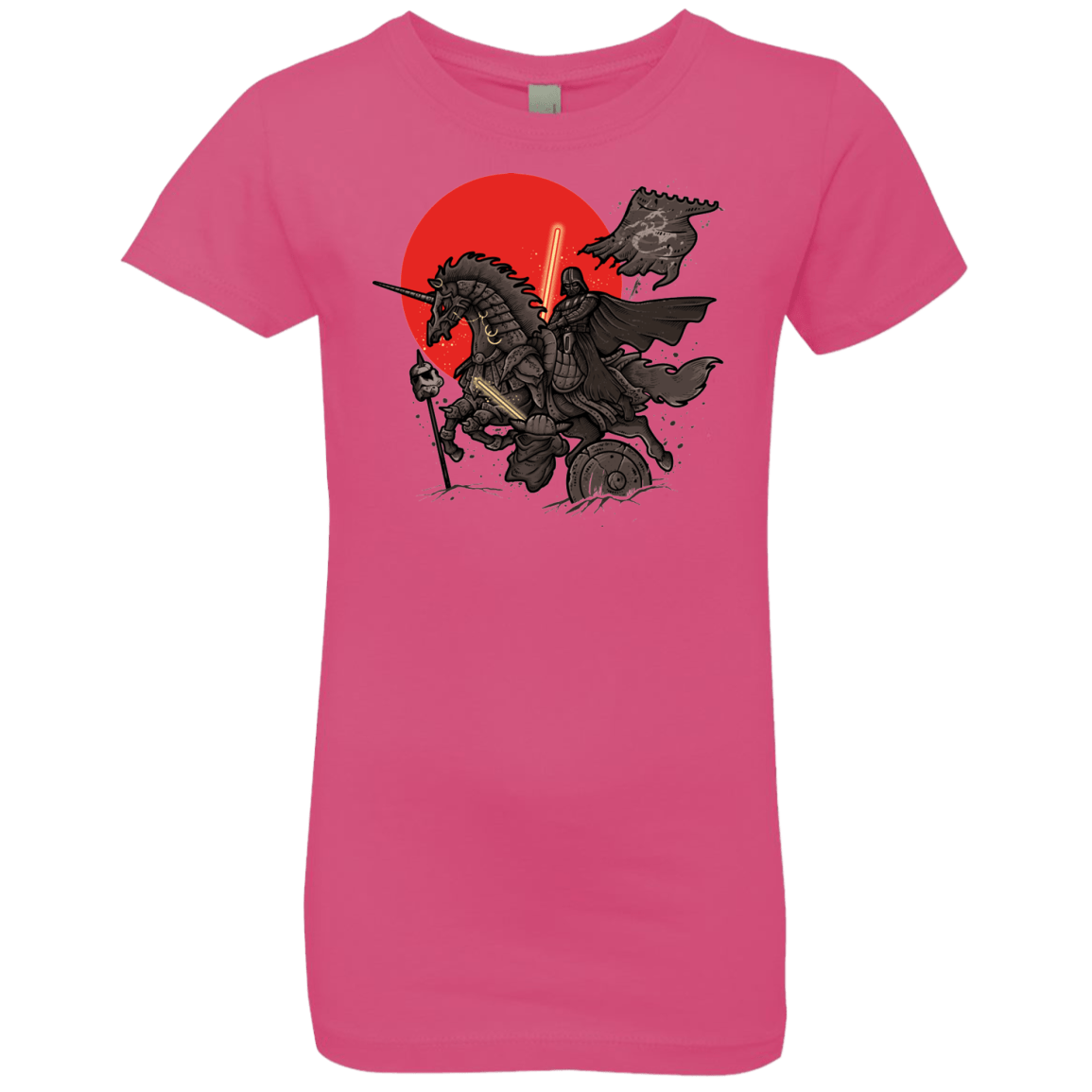 T-Shirts Hot Pink / YXS SAMURAI GALAXY Girls Premium T-Shirt