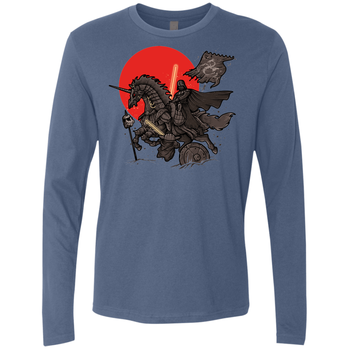 T-Shirts Indigo / Small SAMURAI GALAXY Men's Premium Long Sleeve