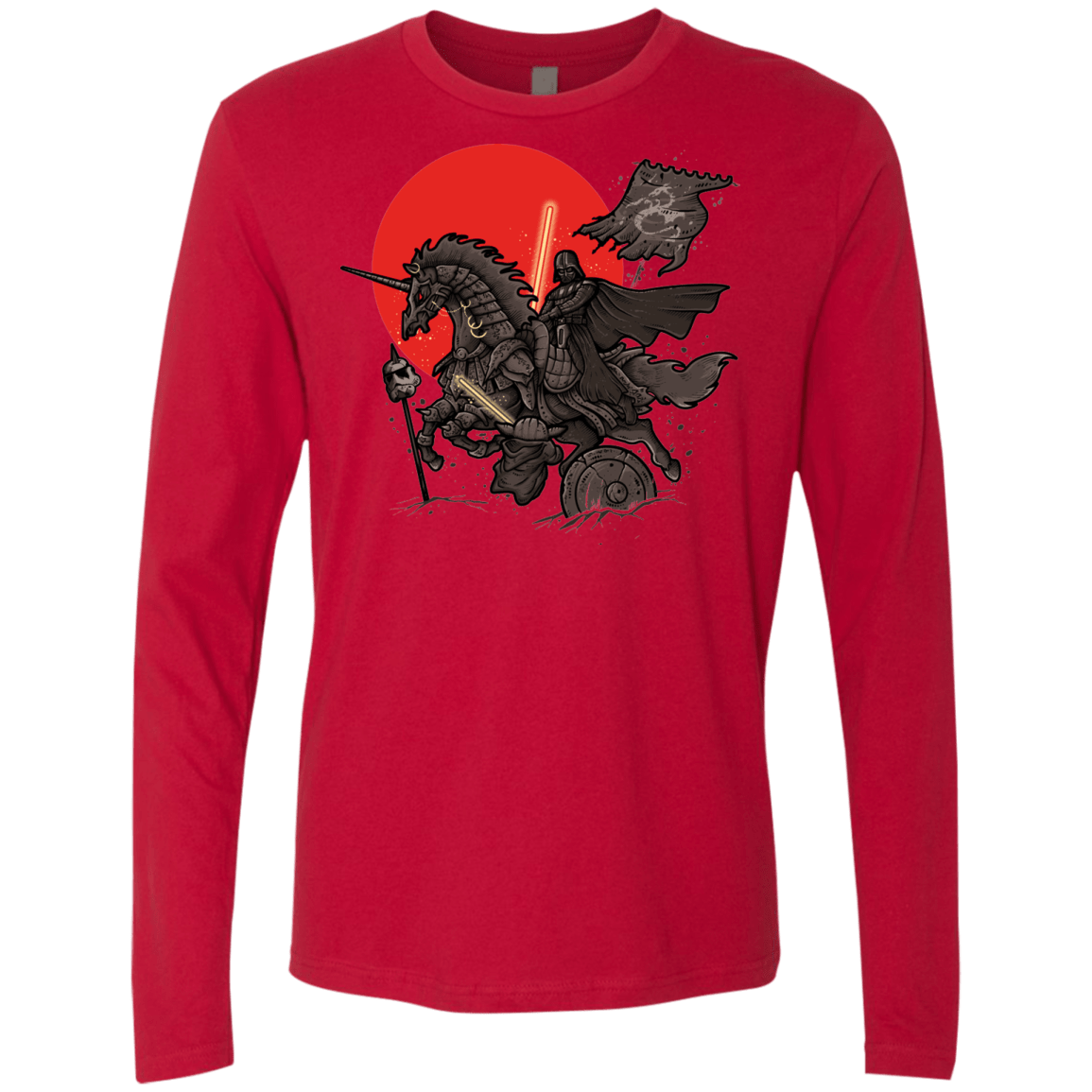 T-Shirts Red / Small SAMURAI GALAXY Men's Premium Long Sleeve