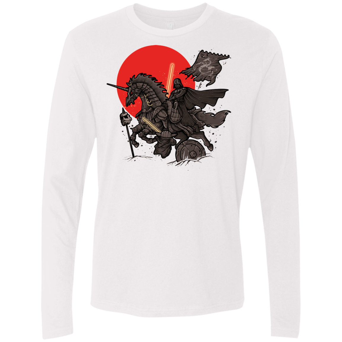 T-Shirts White / Small SAMURAI GALAXY Men's Premium Long Sleeve