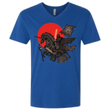 T-Shirts Royal / X-Small SAMURAI GALAXY Men's Premium V-Neck