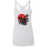 T-Shirts Heather White / X-Small SAMURAI GALAXY Women's Triblend Racerback Tank