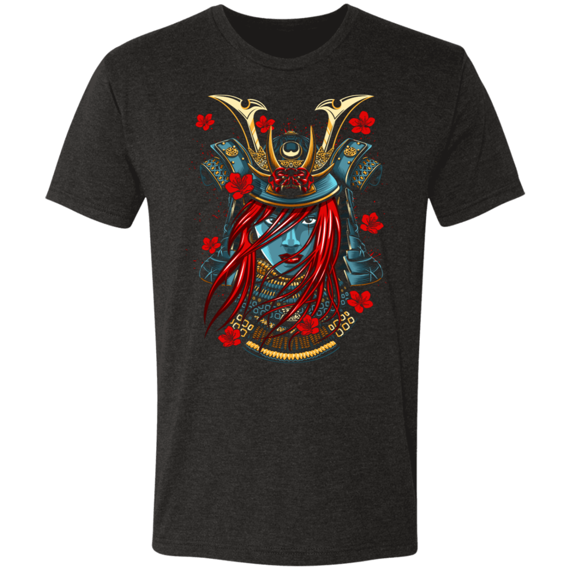 T-Shirts Vintage Black / S Samurai Girl Men's Triblend T-Shirt