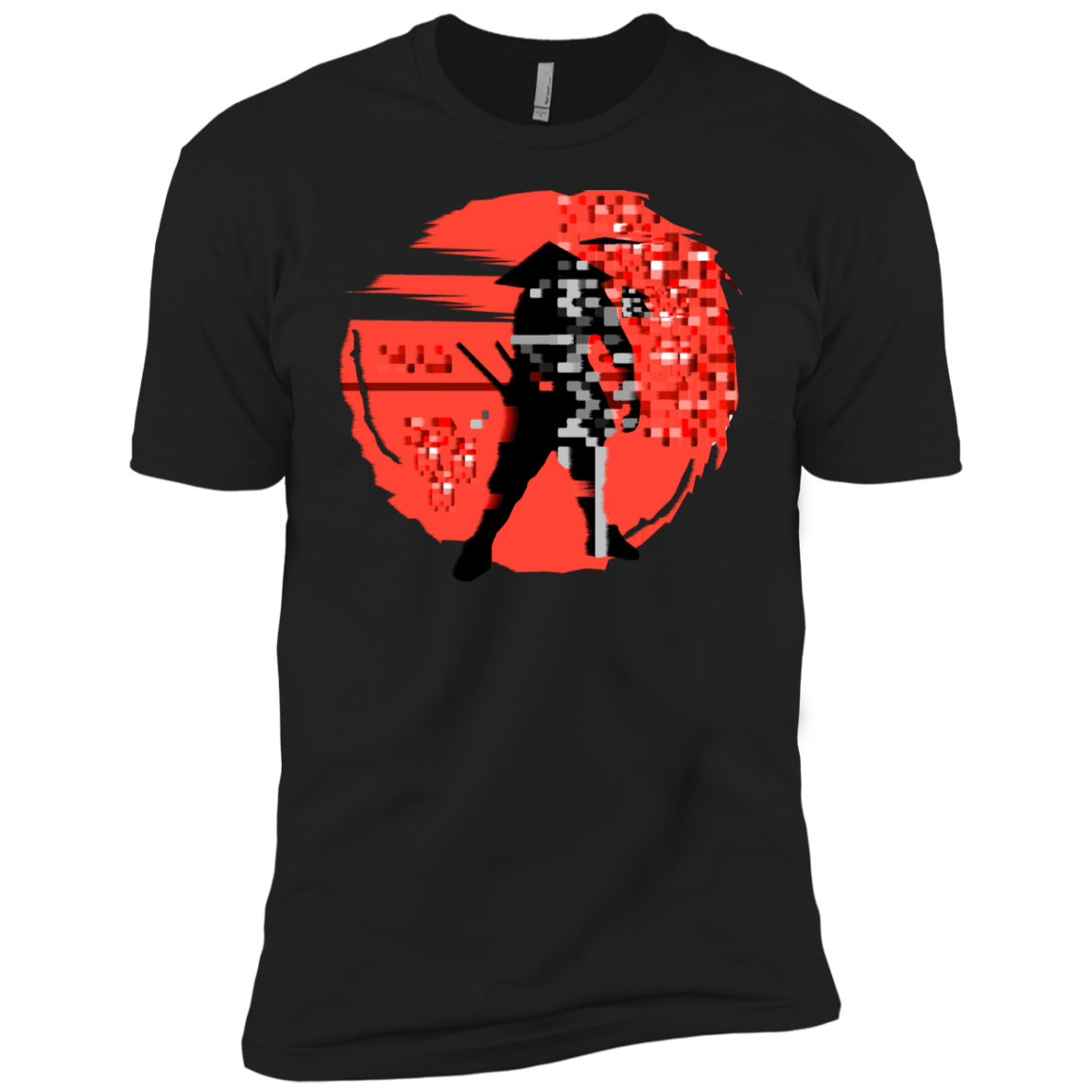 T-Shirts Black / YXS Samurai Pixel Boys Premium T-Shirt