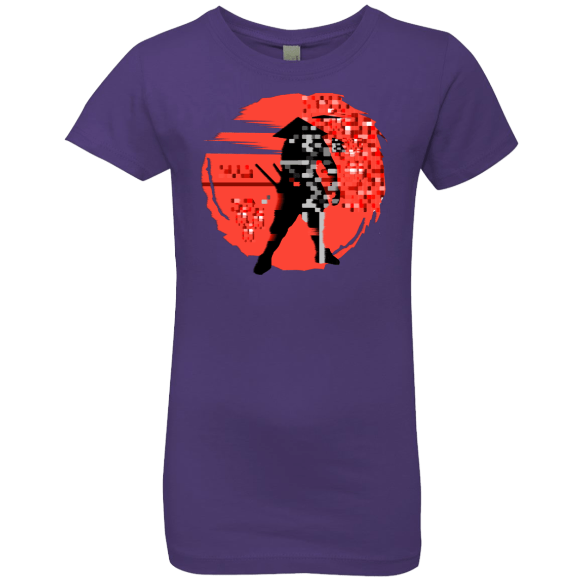 T-Shirts Purple Rush / YXS Samurai Pixel Girls Premium T-Shirt