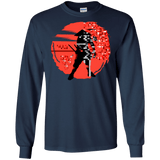 T-Shirts Navy / S Samurai Pixel Men's Long Sleeve T-Shirt