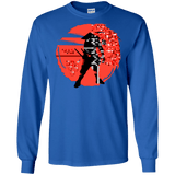 T-Shirts Royal / S Samurai Pixel Men's Long Sleeve T-Shirt