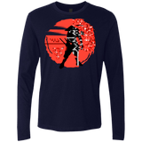 T-Shirts Midnight Navy / S Samurai Pixel Men's Premium Long Sleeve