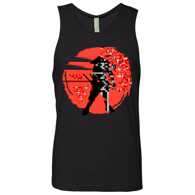 T-Shirts Black / S Samurai Pixel Men's Premium Tank Top