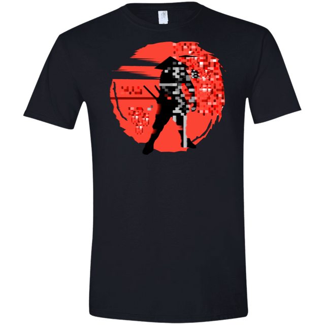 T-Shirts Black / X-Small Samurai Pixel Men's Semi-Fitted Softstyle