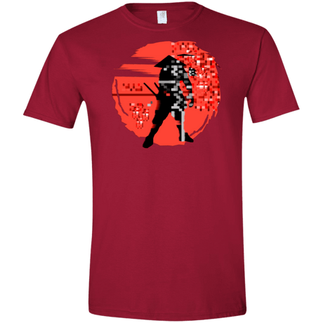 T-Shirts Cardinal Red / S Samurai Pixel Men's Semi-Fitted Softstyle
