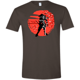 T-Shirts Dark Chocolate / S Samurai Pixel Men's Semi-Fitted Softstyle