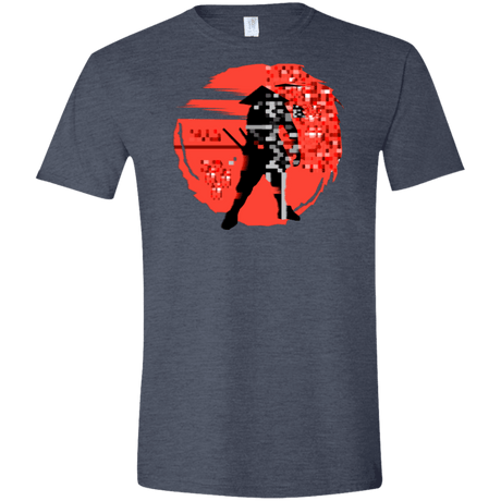 T-Shirts Heather Navy / S Samurai Pixel Men's Semi-Fitted Softstyle
