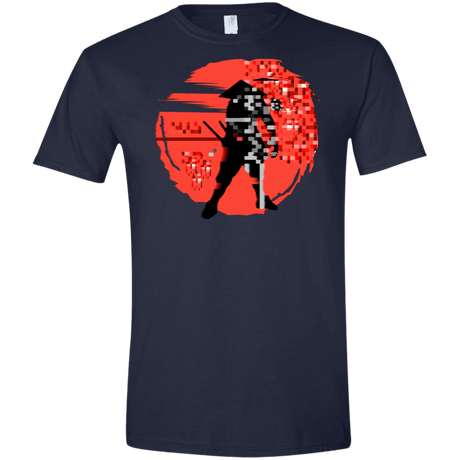 T-Shirts Navy / X-Small Samurai Pixel Men's Semi-Fitted Softstyle