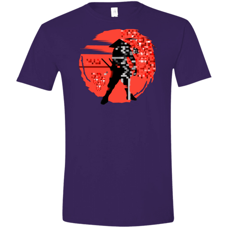 T-Shirts Purple / S Samurai Pixel Men's Semi-Fitted Softstyle