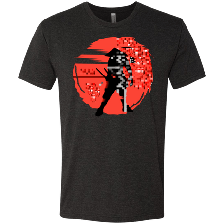 T-Shirts Vintage Black / S Samurai Pixel Men's Triblend T-Shirt