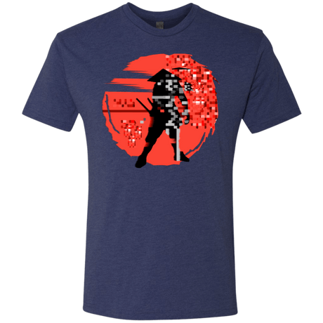 T-Shirts Vintage Navy / S Samurai Pixel Men's Triblend T-Shirt