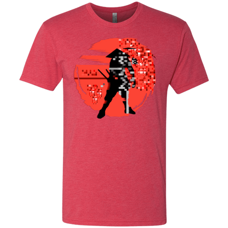 T-Shirts Vintage Red / S Samurai Pixel Men's Triblend T-Shirt