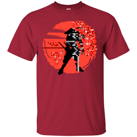 T-Shirts Cardinal / S Samurai Pixel T-Shirt