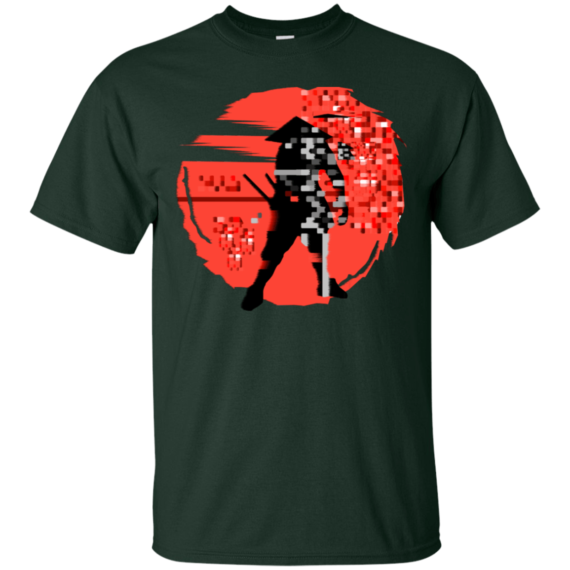 T-Shirts Forest / S Samurai Pixel T-Shirt