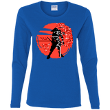 T-Shirts Royal / S Samurai Pixel Women's Long Sleeve T-Shirt