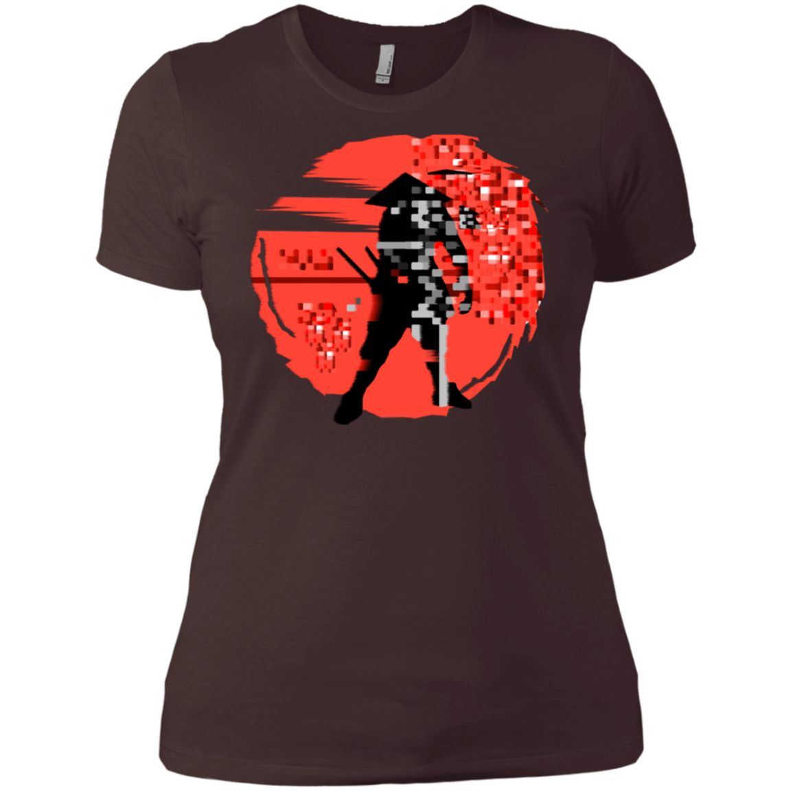 T-Shirts Dark Chocolate / X-Small Samurai Pixel Women's Premium T-Shirt
