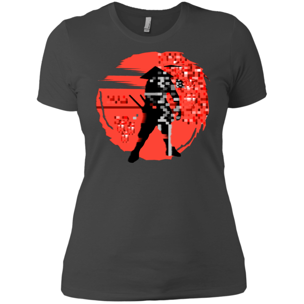 T-Shirts Heavy Metal / X-Small Samurai Pixel Women's Premium T-Shirt