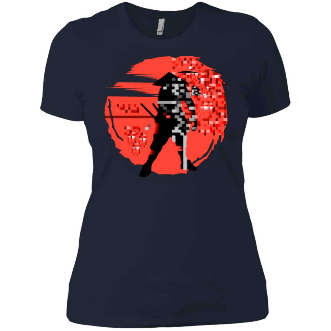 T-Shirts Midnight Navy / X-Small Samurai Pixel Women's Premium T-Shirt