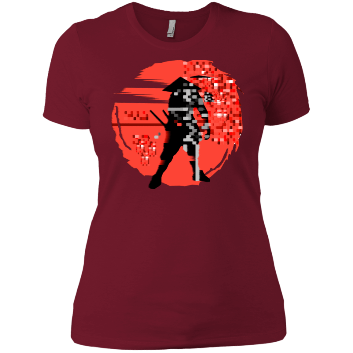 T-Shirts Scarlet / X-Small Samurai Pixel Women's Premium T-Shirt
