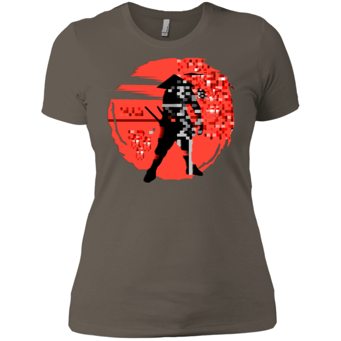 T-Shirts Warm Grey / X-Small Samurai Pixel Women's Premium T-Shirt