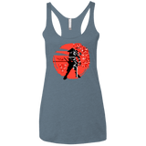 T-Shirts Indigo / X-Small Samurai Pixel Women's Triblend Racerback Tank