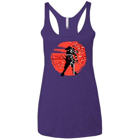 T-Shirts Purple Rush / X-Small Samurai Pixel Women's Triblend Racerback Tank