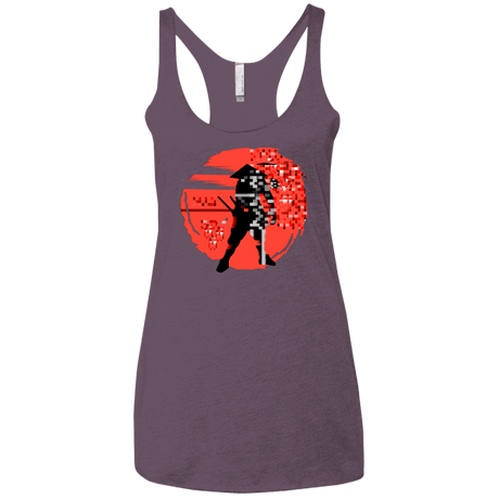 T-Shirts Vintage Purple / X-Small Samurai Pixel Women's Triblend Racerback Tank