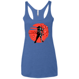 T-Shirts Vintage Royal / X-Small Samurai Pixel Women's Triblend Racerback Tank