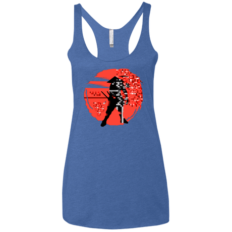 T-Shirts Vintage Royal / X-Small Samurai Pixel Women's Triblend Racerback Tank