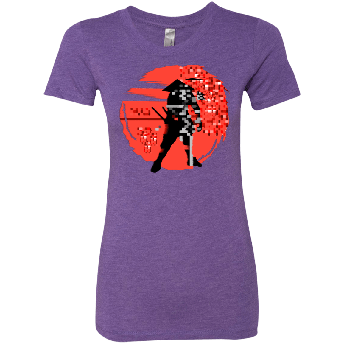 T-Shirts Purple Rush / S Samurai Pixel Women's Triblend T-Shirt