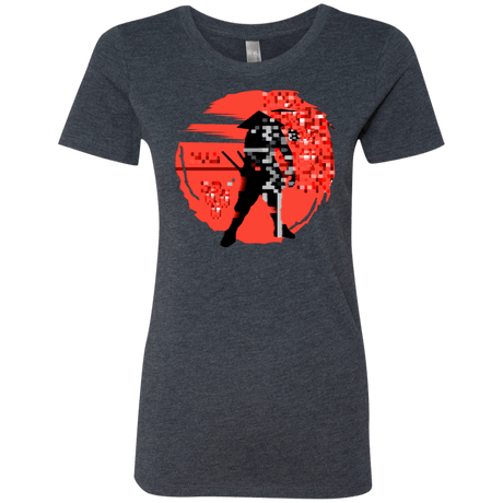 T-Shirts Vintage Navy / S Samurai Pixel Women's Triblend T-Shirt