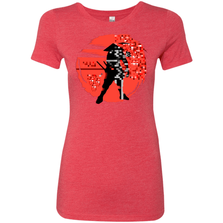 T-Shirts Vintage Red / S Samurai Pixel Women's Triblend T-Shirt