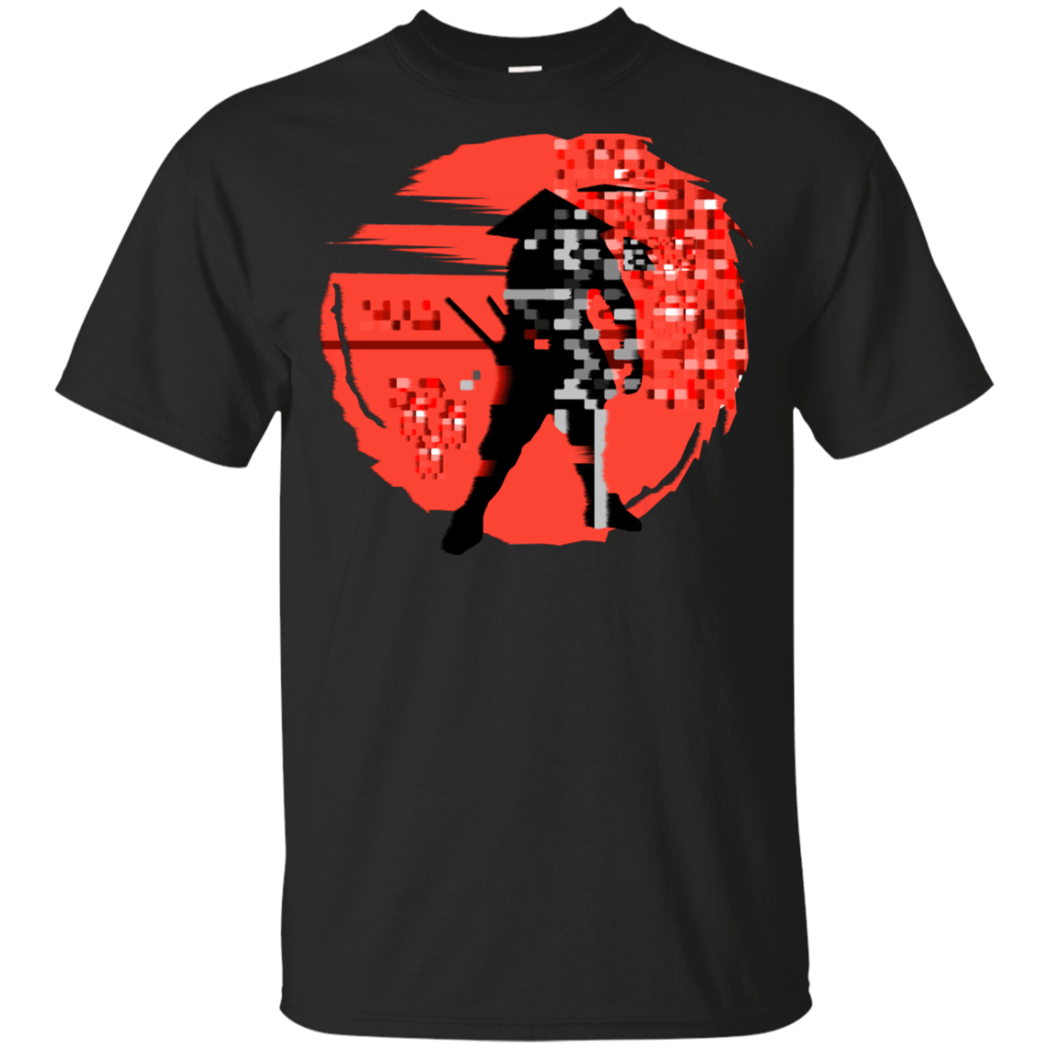 T-Shirts Black / YXS Samurai Pixel Youth T-Shirt