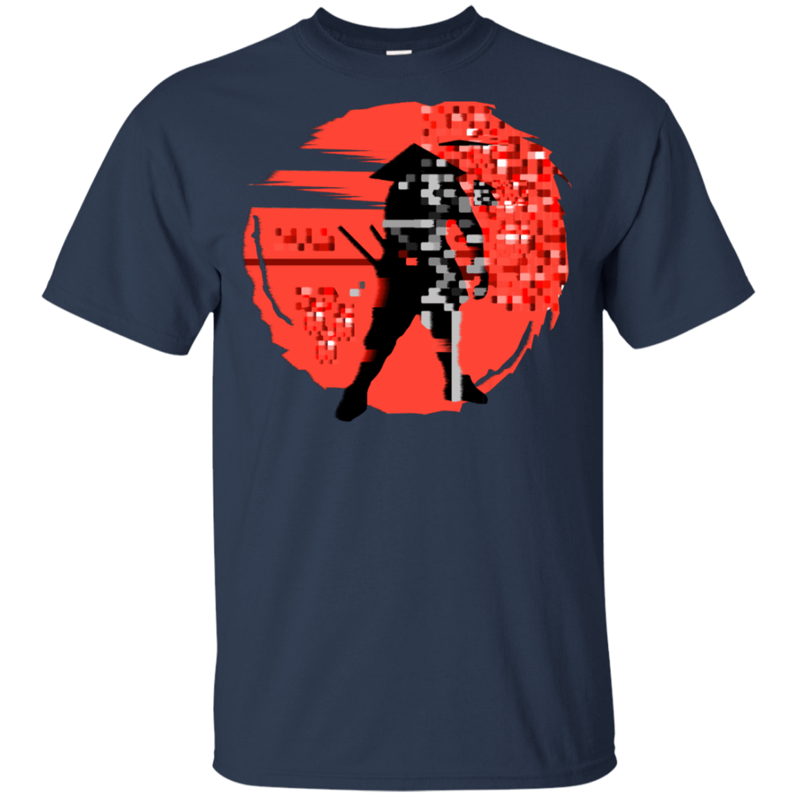 T-Shirts Navy / YXS Samurai Pixel Youth T-Shirt