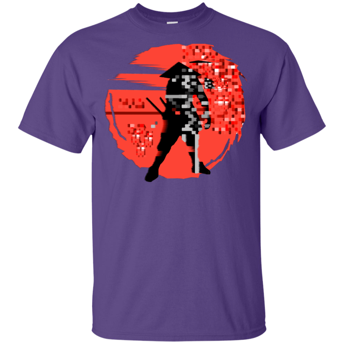 T-Shirts Purple / YXS Samurai Pixel Youth T-Shirt