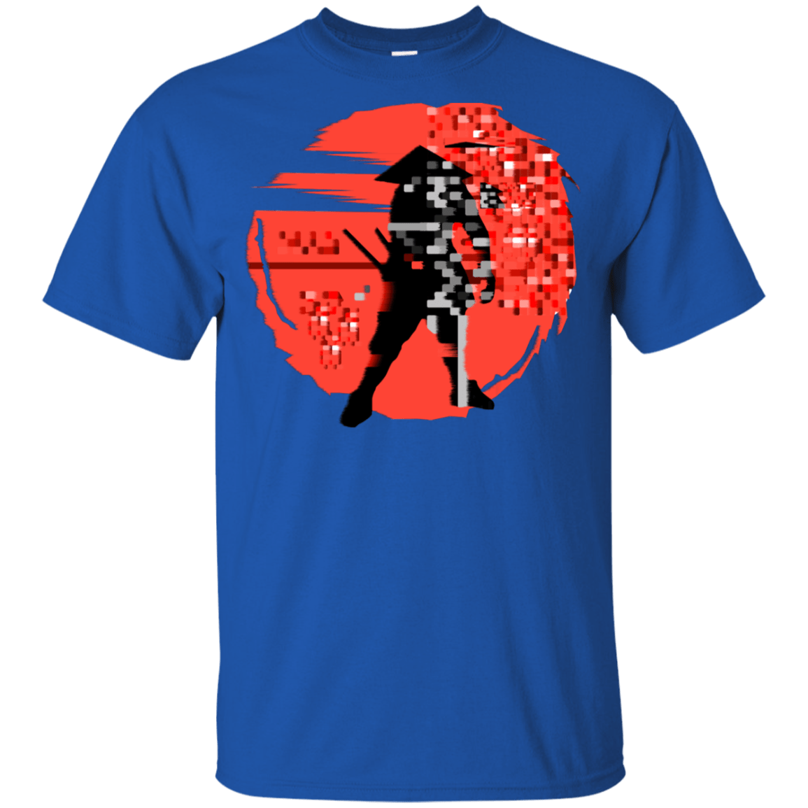 T-Shirts Royal / YXS Samurai Pixel Youth T-Shirt