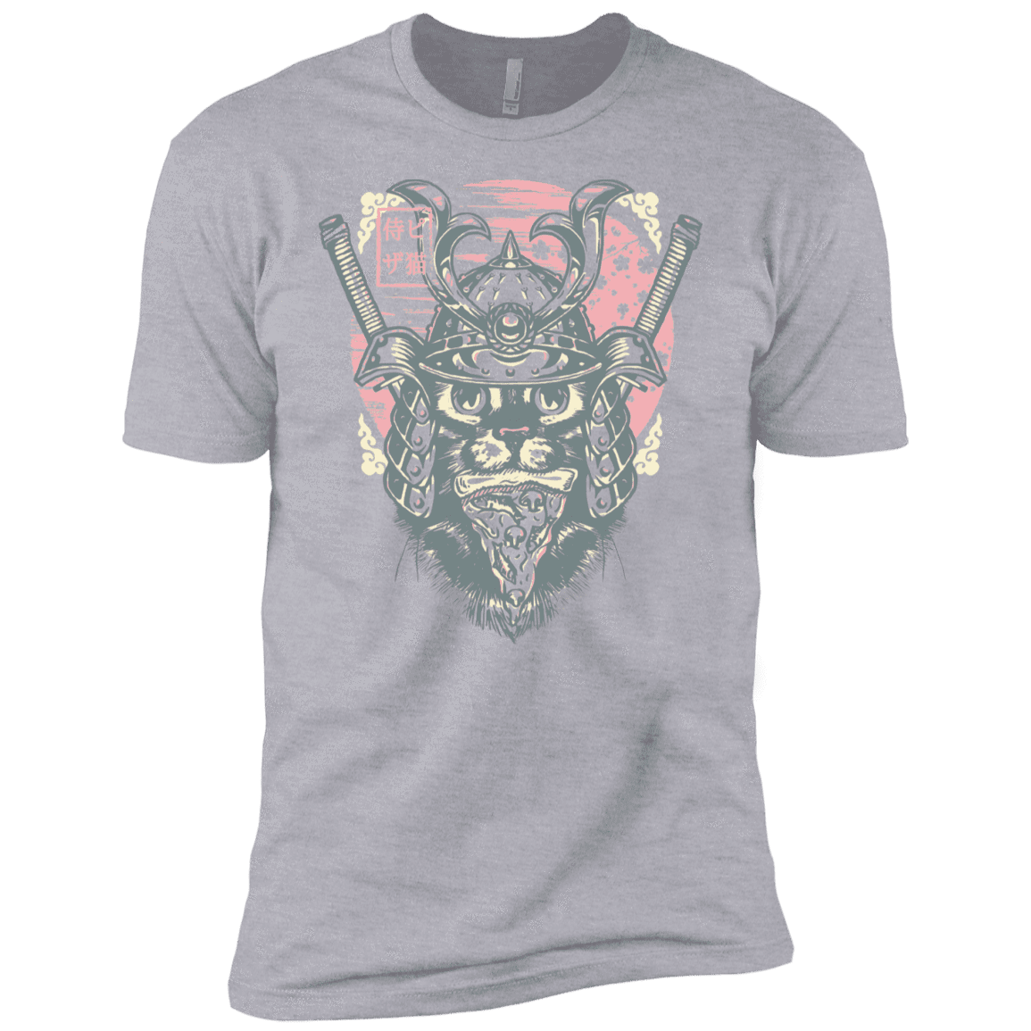 T-Shirts Heather Grey / YXS Samurai Pizza Cat Boys Premium T-Shirt