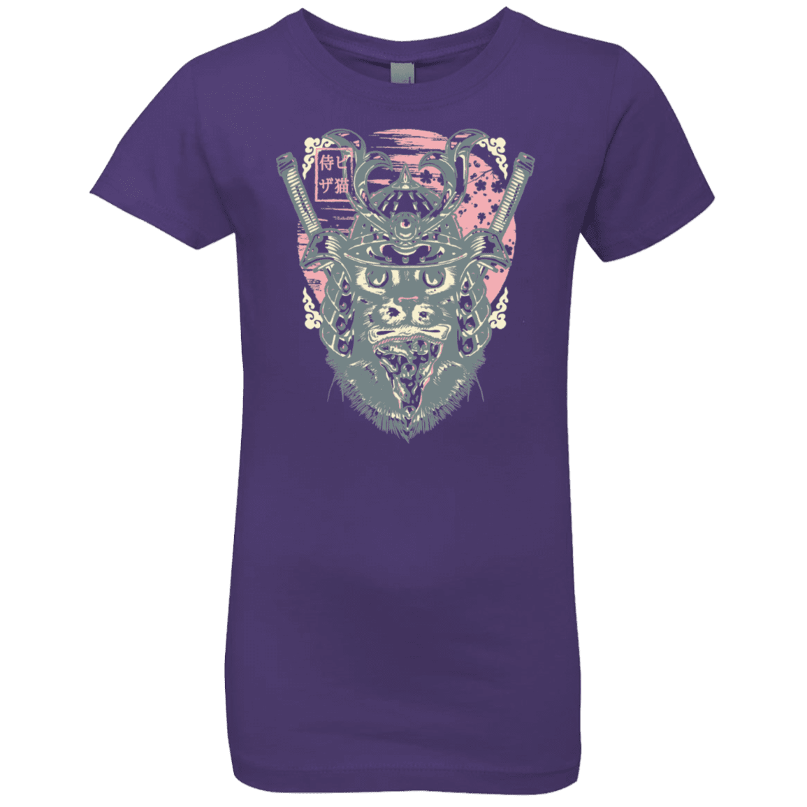 T-Shirts Purple Rush / YXS Samurai Pizza Cat Girls Premium T-Shirt